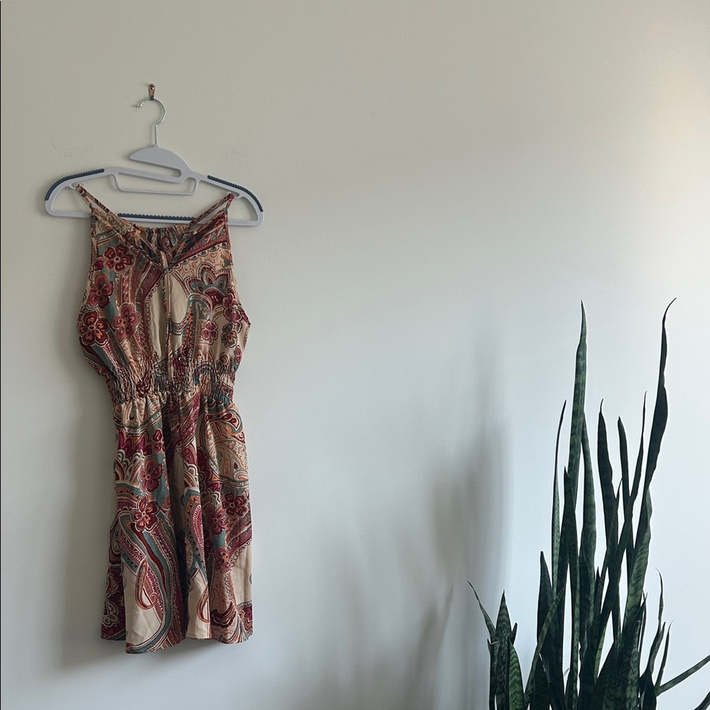 SHEIN Multicolor Paisley Mini Dress